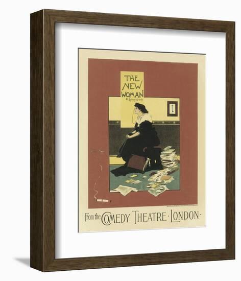 The New Woman From The Comedy Theatre London-Albert Morrow-Framed Art Print