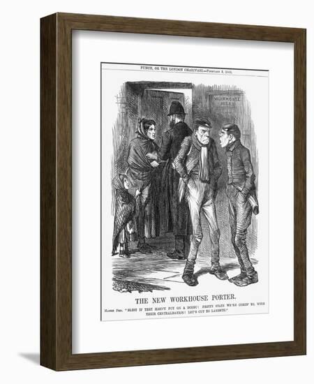 The New Workhouse Porter, 1866-John Tenniel-Framed Giclee Print