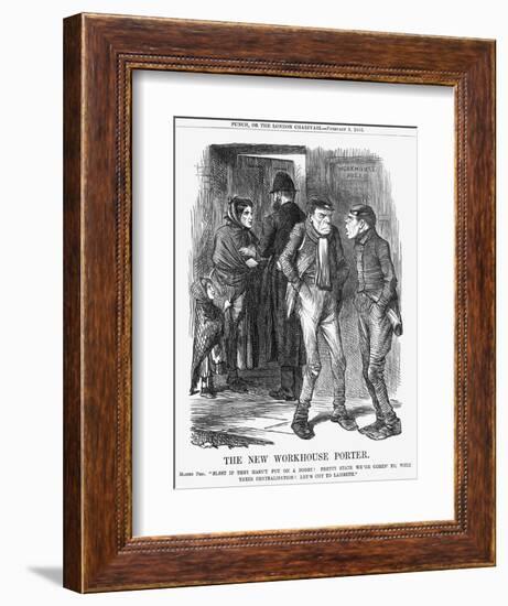 The New Workhouse Porter, 1866-John Tenniel-Framed Giclee Print