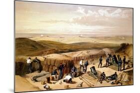 The New Works at the Siege of Sebastapol..., Crimean War, 1853-1856-William Simpson-Mounted Giclee Print