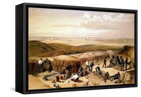 The New Works at the Siege of Sebastapol..., Crimean War, 1853-1856-William Simpson-Framed Stretched Canvas