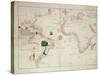 The New World, from an Atlas of the World in 33 Maps, Venice, 1st September 1553-Battista Agnese-Stretched Canvas