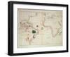 The New World, from an Atlas of the World in 33 Maps, Venice, 1st September 1553-Battista Agnese-Framed Giclee Print