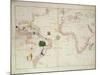 The New World, from an Atlas of the World in 33 Maps, Venice, 1st September 1553-Battista Agnese-Mounted Giclee Print
