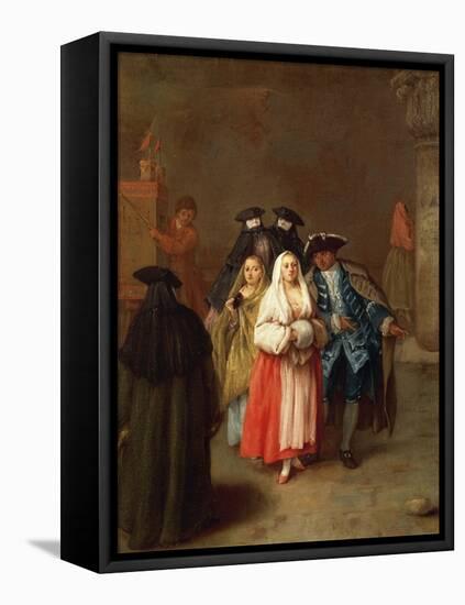 The New World-Pietro Longhi-Framed Stretched Canvas