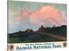 The New Yakima Gateway to Rainier National Park Poster, Circa 1925-Sidney Laurence-Stretched Canvas