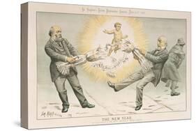 The New Year, from 'St. Stephen's Review Presentation Cartoon', 31 December 1887-Tom Merry-Stretched Canvas