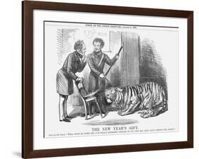 The New Year's Gift, 1858-John Tenniel-Framed Giclee Print