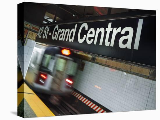 The New York City Subway.-Jon Hicks-Stretched Canvas