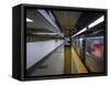 The New York City Subway.-Jon Hicks-Framed Stretched Canvas