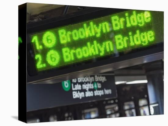 The New York City Subway.-Jon Hicks-Stretched Canvas