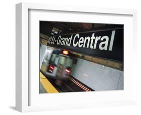 The New York City Subway.-Jon Hicks-Framed Photographic Print