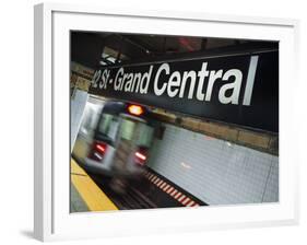 The New York City Subway.-Jon Hicks-Framed Photographic Print