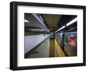 The New York City Subway.-Jon Hicks-Framed Photographic Print