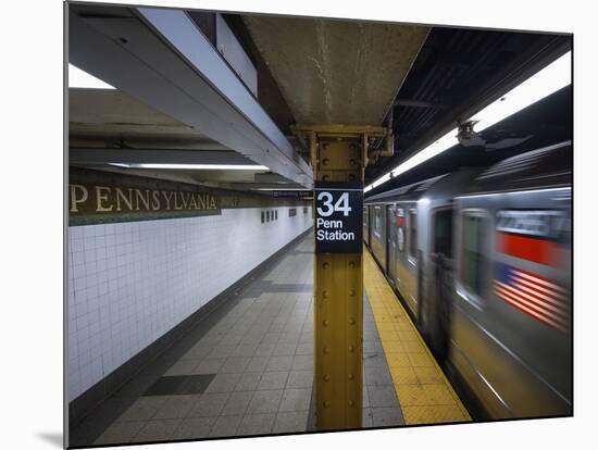 The New York City Subway.-Jon Hicks-Mounted Photographic Print