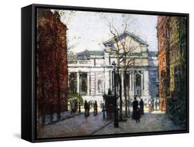 The New York Library-Paul Cornoyer-Framed Stretched Canvas