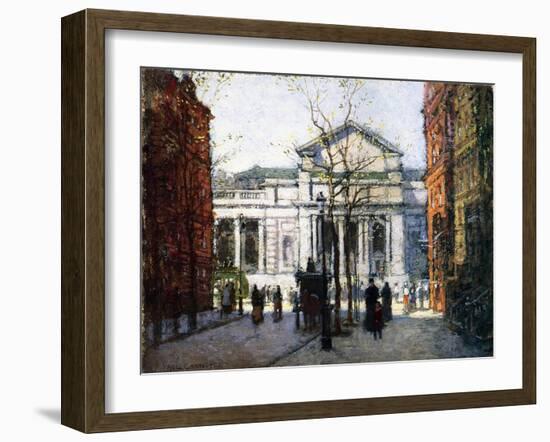 The New York Library-Paul Cornoyer-Framed Giclee Print