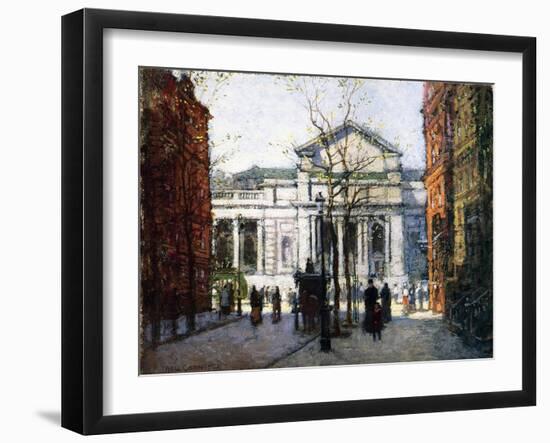The New York Library-Paul Cornoyer-Framed Giclee Print