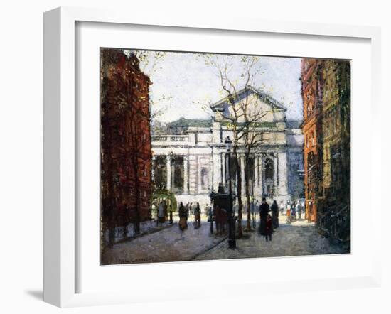 The New York Library-Paul Cornoyer-Framed Giclee Print