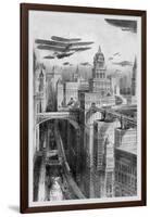The New York of the Future as Imagined in 1911-Richard Rummell-Framed Art Print