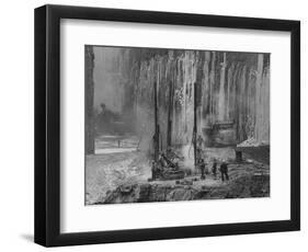 The New York State Power Company During Construction of New Hydro Electric Plant-Fritz Goro-Framed Photographic Print
