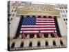 The New York Stock Exchange, Broad Street, Wall Street, Manhattan-Amanda Hall-Stretched Canvas