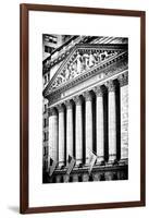 The New York Stock Exchange Building, Wall Street, Manhattan, NYC, White Frame-Philippe Hugonnard-Framed Photographic Print