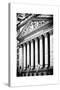 The New York Stock Exchange Building, Wall Street, Manhattan, NYC, White Frame-Philippe Hugonnard-Stretched Canvas