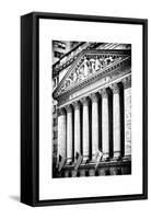 The New York Stock Exchange Building, Wall Street, Manhattan, NYC, White Frame-Philippe Hugonnard-Framed Stretched Canvas