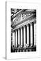 The New York Stock Exchange Building, Wall Street, Manhattan, NYC, White Frame-Philippe Hugonnard-Stretched Canvas