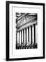 The New York Stock Exchange Building, Wall Street, Manhattan, NYC, White Frame-Philippe Hugonnard-Framed Photographic Print