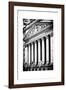 The New York Stock Exchange Building, Wall Street, Manhattan, NYC, White Frame-Philippe Hugonnard-Framed Photographic Print