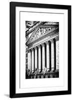 The New York Stock Exchange Building, Wall Street, Manhattan, NYC, White Frame-Philippe Hugonnard-Framed Photographic Print