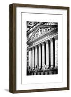 The New York Stock Exchange Building, Wall Street, Manhattan, NYC, White Frame-Philippe Hugonnard-Framed Photographic Print