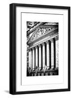 The New York Stock Exchange Building, Wall Street, Manhattan, NYC, White Frame-Philippe Hugonnard-Framed Photographic Print