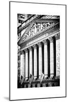 The New York Stock Exchange Building, Wall Street, Manhattan, NYC, White Frame-Philippe Hugonnard-Mounted Photographic Print