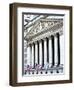 The New York Stock Exchange Building, Wall Street, Manhattan, NYC, White Frame-Philippe Hugonnard-Framed Art Print