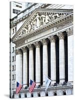 The New York Stock Exchange Building, Wall Street, Manhattan, NYC, White Frame-Philippe Hugonnard-Stretched Canvas