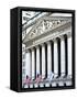 The New York Stock Exchange Building, Wall Street, Manhattan, NYC, White Frame-Philippe Hugonnard-Framed Stretched Canvas