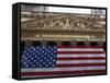 The New York Stock Exchange, Wall Street, Manhattan, New York City, New York, USA-Amanda Hall-Framed Stretched Canvas