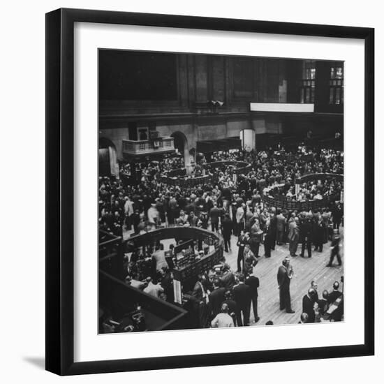 The New York Stock Exchange-Andreas Feininger-Framed Premium Photographic Print