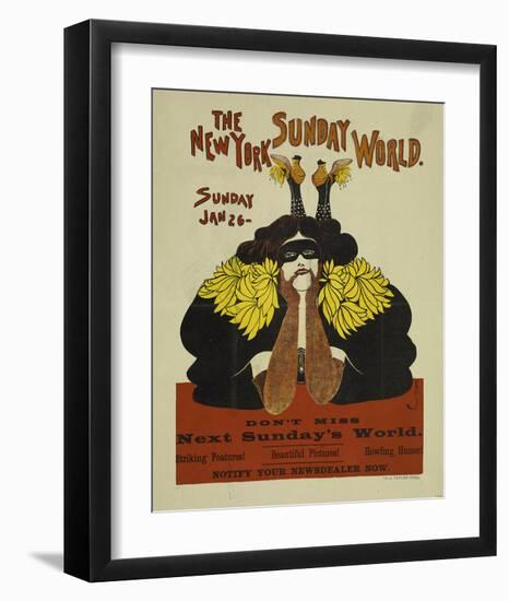 The New York Sunday World-null-Framed Art Print