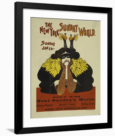 The New York Sunday World-null-Framed Art Print