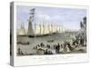 The New York Yacht Club Regatta, Pub. Currier and Ives, 1869-null-Stretched Canvas