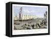 The New York Yacht Club Regatta, Pub. Currier and Ives, 1869-null-Framed Stretched Canvas