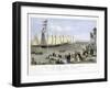 The New York Yacht Club Regatta, Pub. Currier and Ives, 1869-null-Framed Giclee Print