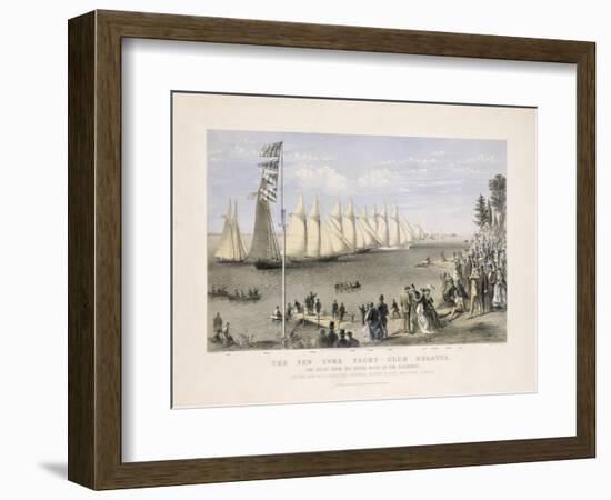 The New York Yacht Club Regatta-null-Framed Giclee Print
