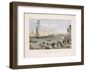 The New York Yacht Club Regatta-null-Framed Giclee Print
