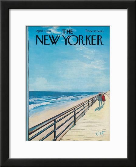 The New Yorker Cover - April 1, 1967-Arthur Getz-Framed Giclee Print