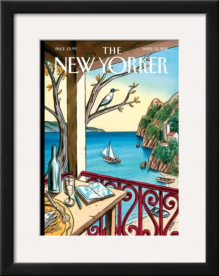 The New Yorker Cover - April 18, 2011-Jacques de Loustal-Framed Giclee Print